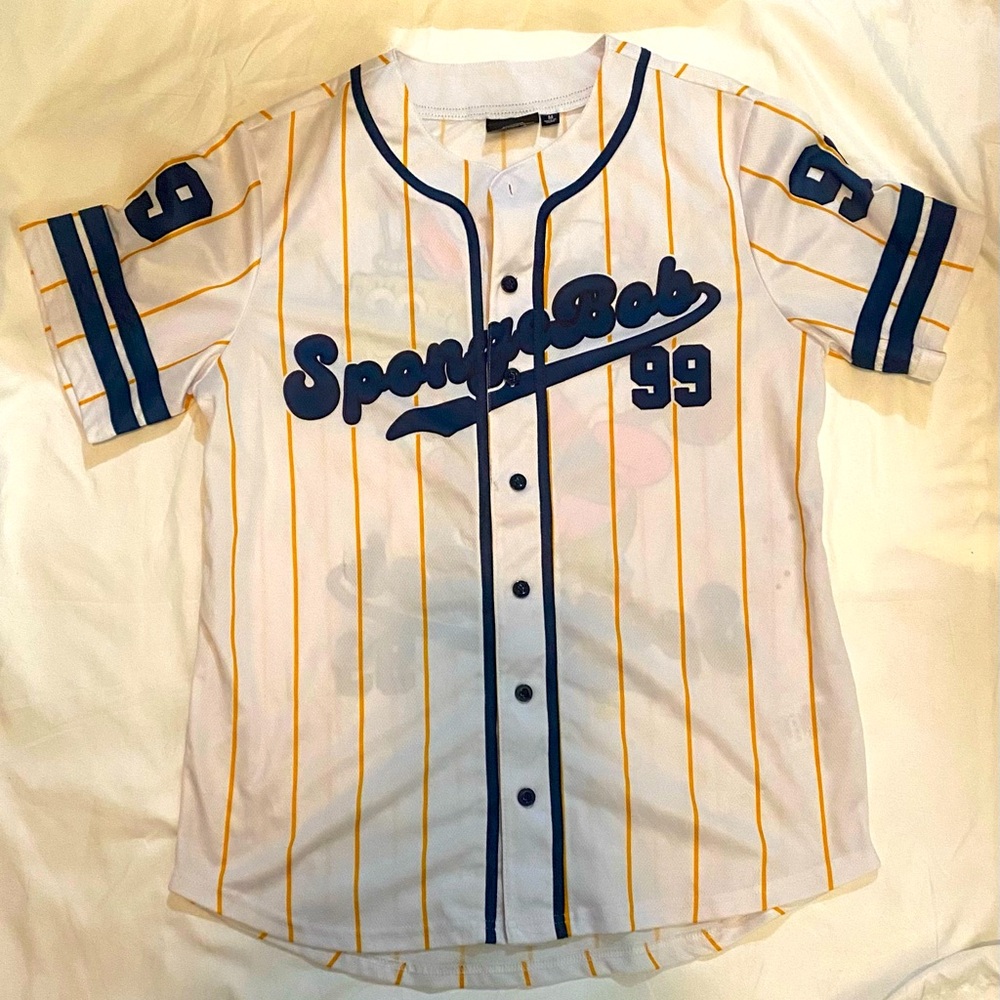 SpongeBob White & Blue Jersey